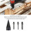 Wood Splitter Drill Bit,Splitting Wood Cone Drill Bit,Removable Wood Splitter Drill Bits 5
