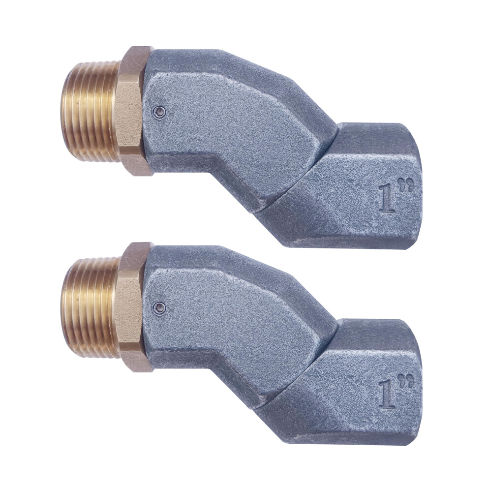 Fuel Transfer Hose Swivel That Rotates 360 Degrees, Designed For Connecting Fuel Nozzles To A Multiplane Fuel Swivel(2Pc 1Inch) 783846672692