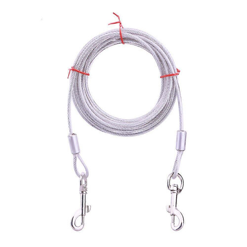(As show, One size) 17 Feet Tieout Cable For Large Dog