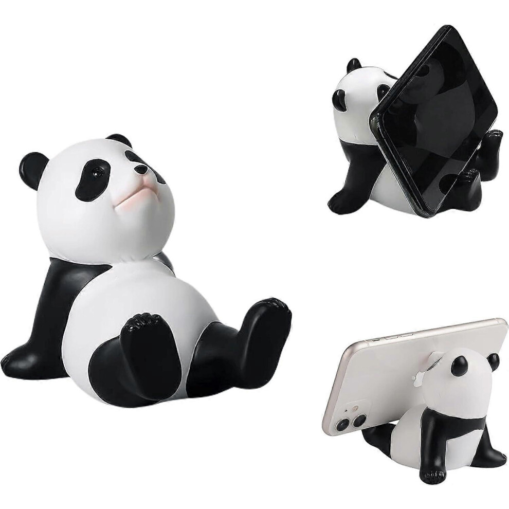 (As Show, One Size) Adjustable Compatible With Smartphones And Tablets,Cute Panda Smartphone Stand,Kawaii Room Decor Aesthetic (White) White 4112316403409