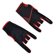 1Pair Breathable Silicone Slip Sports Gloves for Bowling Professional Elastic Design Red for Outdoor Activities and Sports Performance