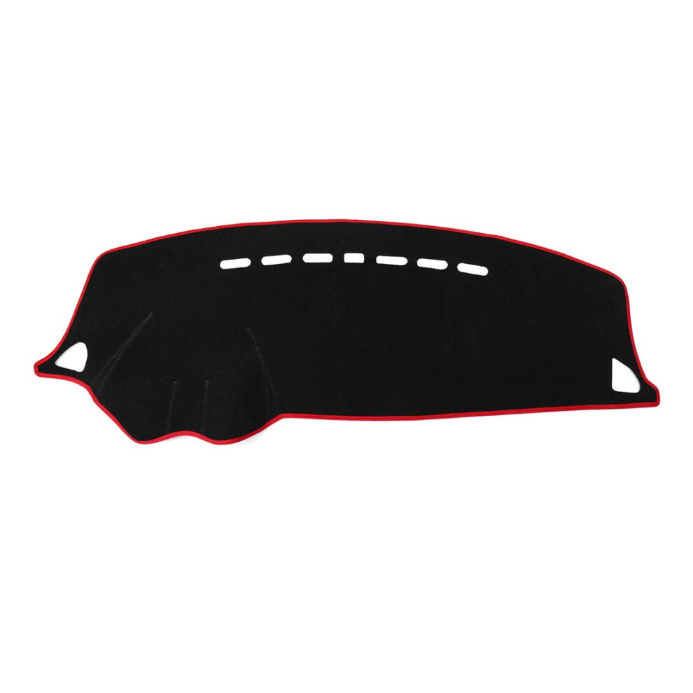 Car Dashboard Cover Nonslip Dash Cover Mat For Mitsubishi Lancer Ex 20082017 Black/Red 354398729266