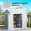 Outsunny Outsunny 6 x 6ft Plastic Garden Shed with Floor, Window, Vents, Grey 6