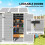 Outsunny Outsunny 6 x 6ft Plastic Garden Shed with Floor, Window, Vents, Grey 8