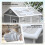 Outsunny Outsunny 6 x 6ft Plastic Garden Shed with Floor, Window, Vents, Grey 9