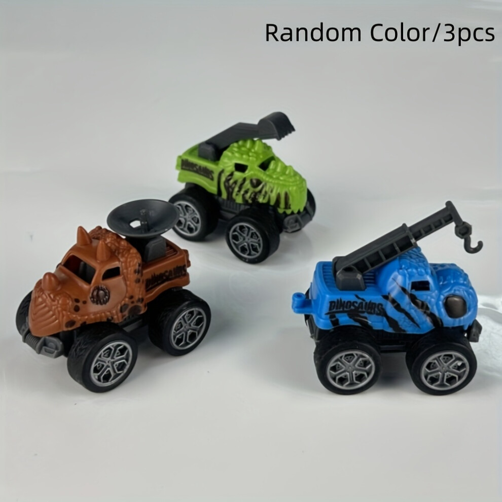(3 Engineering Vehicles) Toy Cars And Racing Cars, Children's Dinosaur Toy Cars, Monster Engineering Power Trucks, Creative Mini Car Set - Manual Pull-image-OPC-PHYYNGZ-NEW
