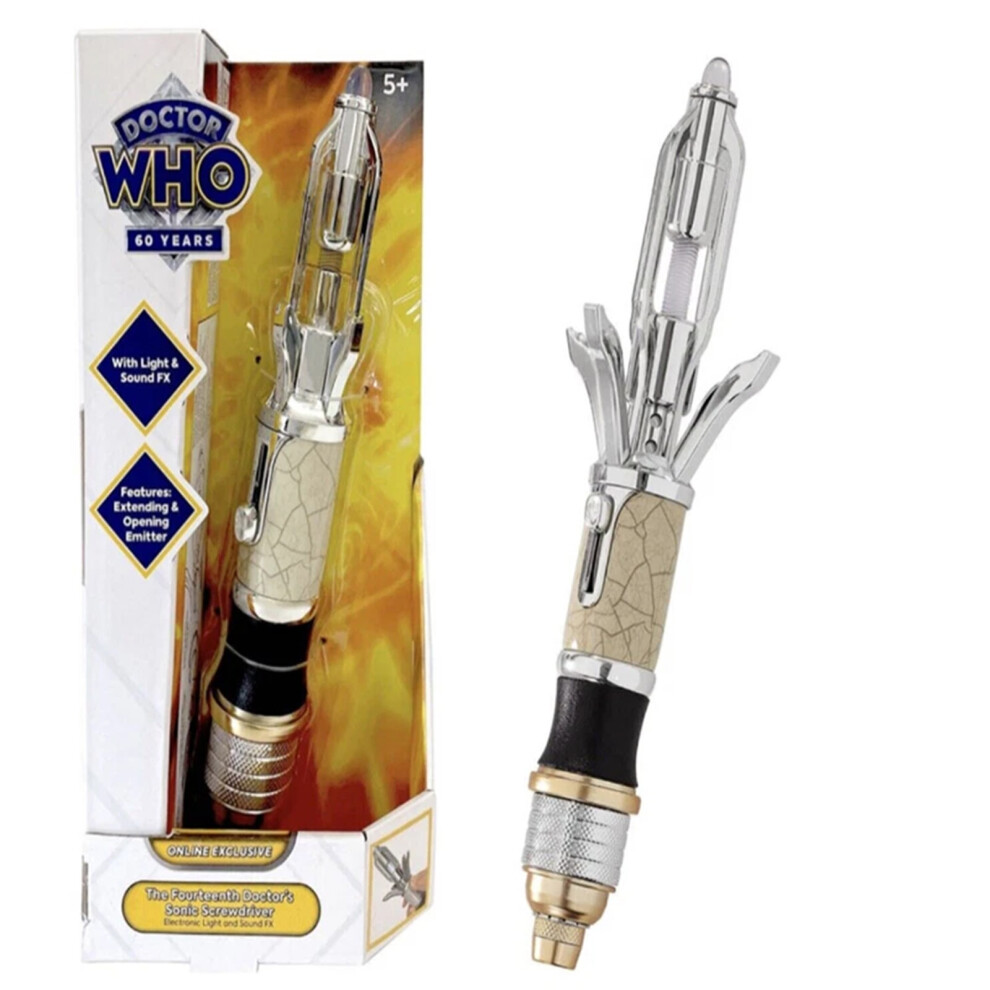 Minifigurestoy Doctor Who 14Th Doctor Colour Sonic Screwdriver Christmas Gift Gold