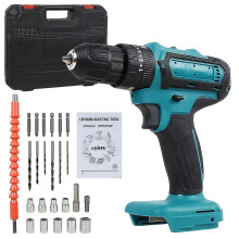 2024 New 18v Cordless Drill, Electric Power Drill Set With 1 Tool Case, Keyless Chuck, 2 Variable Speed, With 24 Accessories