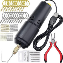 Electric Resin Drill,for Resin Casting Molds,Electrical Pin Vise Kit with 10Pc Drill Bits for Resin Art Jewelry Keychain