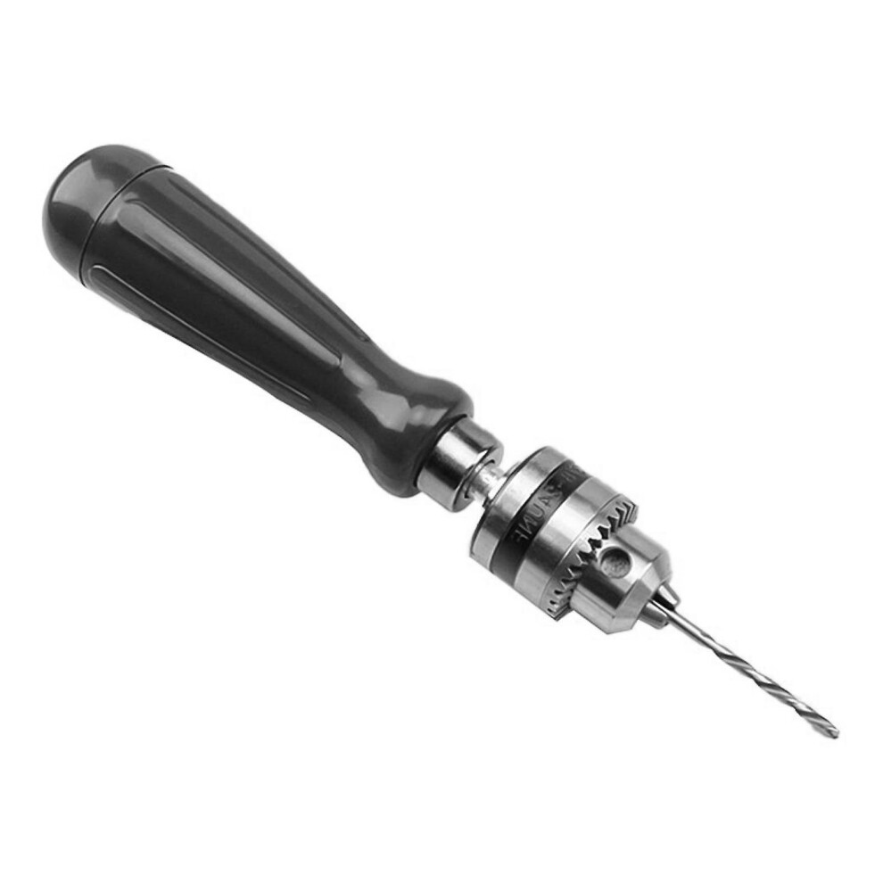 Hand Drill Bits Set 7 In 1 Manual Tool Pin Vises With 5 Pcs Twist Drill Bits Chuck Key Hollow Storage Box 0.6-6Mm Precision Clamping For Woodworking W 9372572595774
