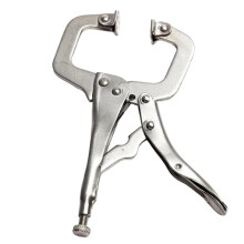 11 Inches Locking Pliers C Clamp Round Mouth Vise Grip Alloy Steel Welding Hand Tool Quick Wooden Tenon Locator Clip Vise Grip Pliers
