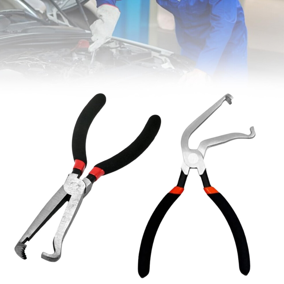 Tools Pliers, Electrical Disconnect Pliers, Fuel Line Disconnect Tool Set, Automotive Hose Disconnect Tools For Push Tab Style Plugs (Red) Red 879268198459