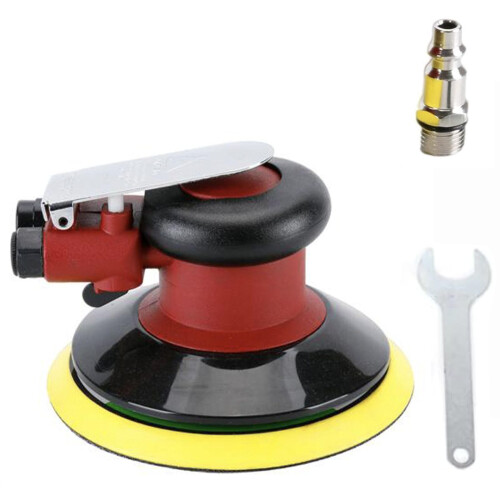 6in Palm Sander, Pneumatic air sander, 1/4 NPT Quick Connector, Hand Sander