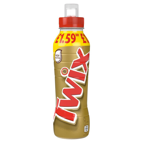 Twix Chocolate Caramel Biscuit Milk Shake Drink 350ml (Pack of 8)