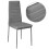 Living And Home (Grey, 6pcs) Modern Faux Leather Armless High Back Dining Chairs 6