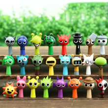 (24pcs) 24pcs Sprunki Action Figures Set, Music Game Collectible Dolls, Unique Christmas & Birthday Gifts For Adults & Kids, Whimsical Art Style Figurines