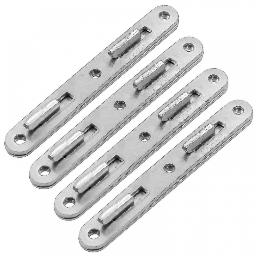 Raccords de fixation pour barrière de lit en bois, crochet de lit rond en zinc de 5 pouces, lot de 4 raccords de fixation pour meubles épais