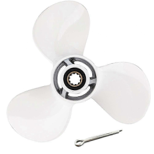 Yamaha 20HP 25HP Εξωτερική προπέλα 9 7/8X10 1/2 3-λεπίδων 10-σφηνών για κινητήρα σκαφών, συμβ