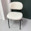 Living And Home (White) 2Pcs Upholstered Dining Chair with Metal Frame 4