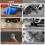 60''x28'' Mechanic Creeper Rolling Mat with Storge Bag, Zero Ground Clearance Automatic Creeper Mat for Working on Uneven Surfaces 4