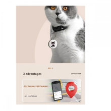Haustier Anti-Lost GPS Tracker Bluetooth Smart Wasserdicht Locator, Katze