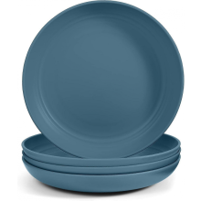Assiettes plates ultra-résistantes et légères AURA de 19,5 cm, incassables, compatibles lave-vaisselle, micro-ondes, sans BPA, compatibles a