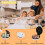 Mini Donut Maker Machine for Kid-Electric Non-Stick Surface Makes 7 Mini Doughnuts-Friendly Breakfast, Snacks, Desserts-White 2