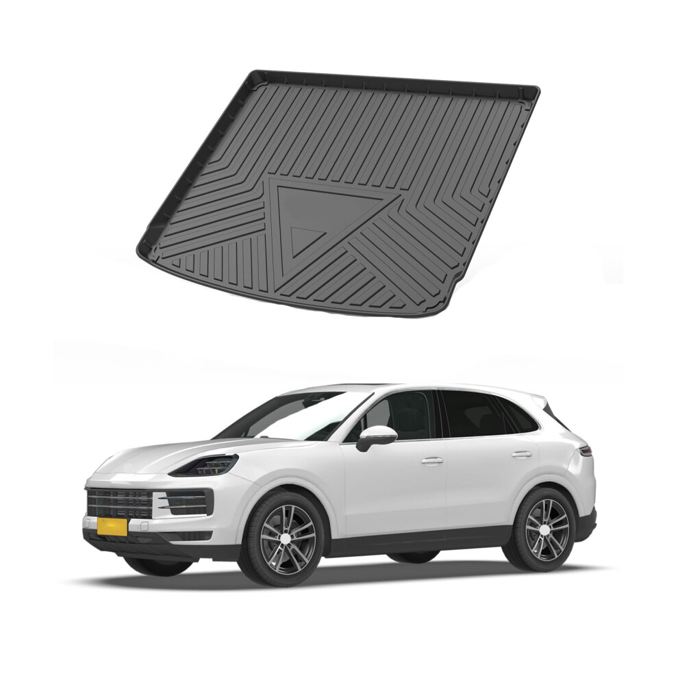 Custom Fit For Cargo Liner Porsche Cayenne 20112018 Tpo All Weather Rear Cargo Tray Trunk Floor Mat Protector Black 881910437908