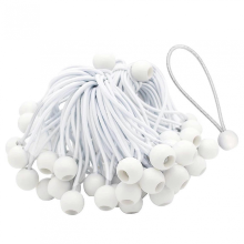 Lot de 50 tendeurs élastiques avec boules, compatibles avec les chapiteaux, tentes, bannières et mâts de drapeau Zekai