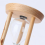 Sablier rond en verre et bois de 3 minutes 6