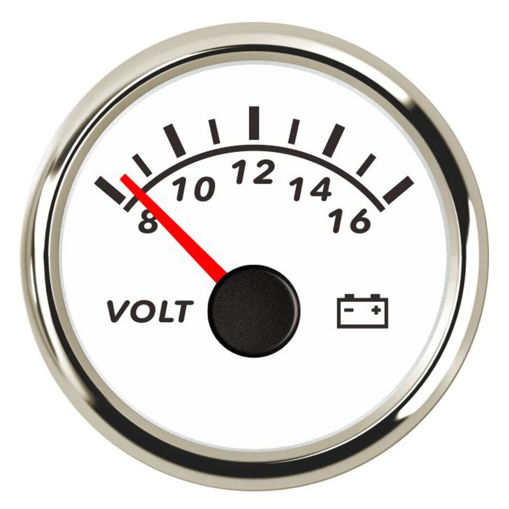 Universal Voltage Meter Volt Gauge 52Mm Digital Voltmeter For Motorcycle Marine Boat Car Truck 816V With Backlight Red 338337670789