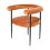 Living And Home (Orange) 2pcs Modern Dining Chairs with Black Metal Legs 5