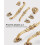 (As show, One size) 2 Pack 5'' Brass Cabinet Pulls Antique Floral Pattern Cupboard Handle Drawer Pulls Solid Brass Kitchen Hardware Matte(5 Hole Center, Gold) 4