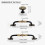 (As show, One size) 2 Pack 5'' Brass Cabinet Pulls Antique Floral Pattern Cupboard Handle Drawer Pulls Solid Brass Kitchen Hardware Matte (5 Hole Center, Black) 5