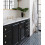 (As show, One size) 2 Pack 5'' Brass Cabinet Pulls Antique Floral Pattern Cupboard Handle Drawer Pulls Solid Brass Kitchen Hardware Matte (5 Hole Center, Black) 2