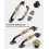 (As show, One size) 2 Pack 5'' Brass Cabinet Pulls Antique Floral Pattern Cupboard Handle Drawer Pulls Solid Brass Kitchen Hardware Matte (5 Hole Center, Black) 4