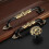 (As show, One size) 2 Pack 5'' Brass Cabinet Pulls Antique Floral Pattern Cupboard Handle Drawer Pulls Solid Brass Kitchen Hardware Matte (5 Hole Center, Black) 3