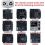 Τηλεχειριστήριο Bluetooth SBSG JR1602FCC 2.4G συμβατό με Power Wheels, Λευκό τηλεχειριστήριο JR1 5