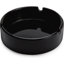 Cendrier à cigarettes en céramique noir brillant compatible avec les hommes et les femmes, cendrier extérieur et intérieur, cendrier de bure