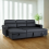 (Black) Universal Roma Air Leather Sofa Bed Chaise L Shape Corner Sofa Convertible Sofa Pull-Out, Hidden Storage Sleeper Couch with Fold-Out Bed 8