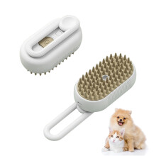 Steamy Pet Brush, Pet Steam Groomer Brush, 4 in 1 Cat Steam Brush for Cleaning Shedding Hair