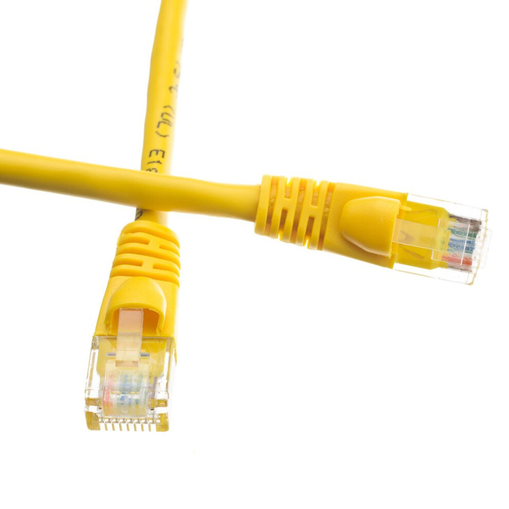 Rj45 Cat6 Utp Snagless Ethernet Patch Cable For Networking 20Ft Ref：cca Yellow 416417160969