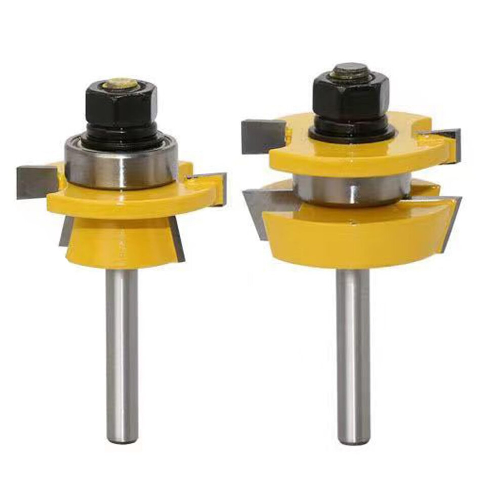Shaker Rail And Stile Router Bits, 1/4 Inch Shank Tongue And Groove Router Bit, Professional Carbide Milling Cutters For Woodworking For Cabinet Door 158037354556