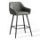 AINPECCA (Dark Grey(PU), 1 Bar Stool) Bar Stool Breakfast High Counter Chair Pub Kitchen 1