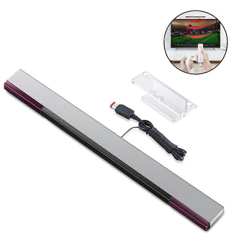 (As show, One size) Replacement Wired Infrared IR Ray Motion Sensor Bar Compatible with Wii and Wii U Console