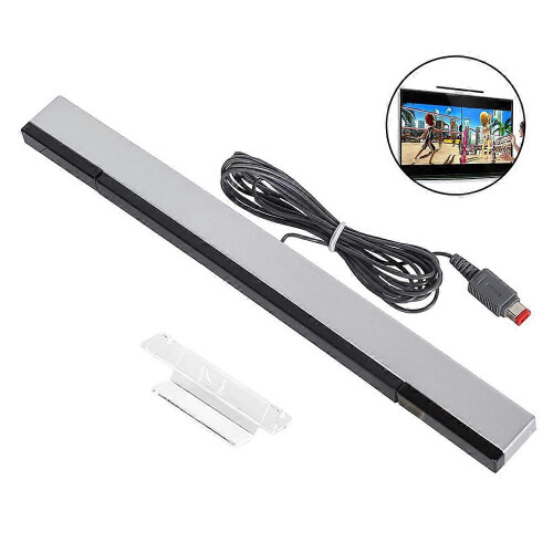 (As show, One size) Replacement Wired Infrared IR Ray Motion Sensor Bar Compatible with Wii and Wii U Console 1