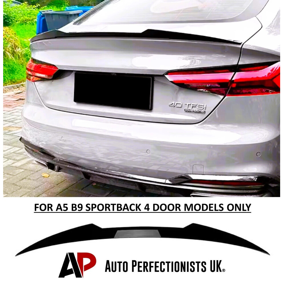 For Audi A5 S5 Rs5 B9 Sportback Rear M4 Style Boot Spoiler Lip Wing 17+ 5061072668371