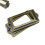 (As show, One size) 12PCS Antique Brass Metal Label Pull Frame Handle Antique Iron Label Frame Card Holder Cup Pull Handle, 7*3.3cm 1