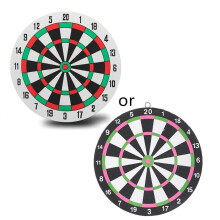 (As show, One size) Dartboard Set Indoor Throwing Game Foam Board Staple Free with 2 Steel Tip Darts for Battle Game Competitive Bar Game
