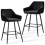 AINPECCA (black(velvet)Bar stools Set of 2 Breakfast Chairs 5